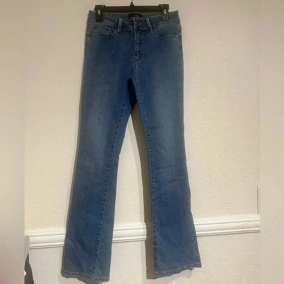 Joseph Ribkoff Denim Medium Blue High-Rise Bootcut Jeans SZ 8/29 - Picture 1 of 8